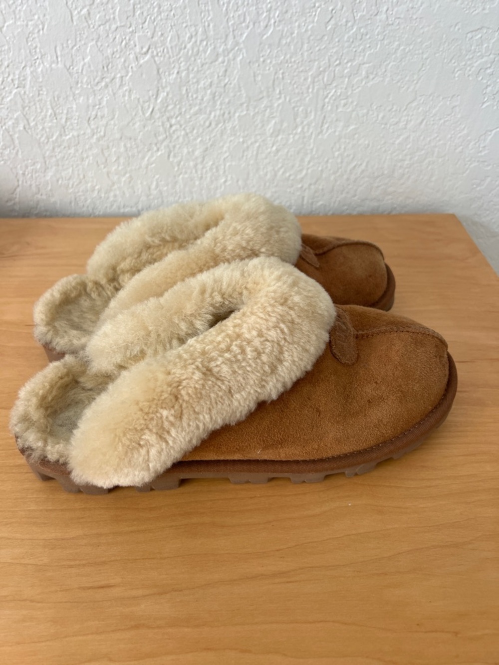 UGG Chestnut Suede Slippers 8